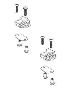 BAK BAKFlip Top Side Buckle End Clips Qty 2 (w/ Hardware) buy in USA