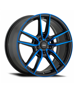 Konig Myth 18x8 5x108 ET43 Gloss Black w/ Blue Tinted Clearcoat buy in USA