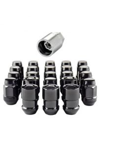 McGard Jeep Wrangler Install Kit (Cone Seat Bulge) 1/2-20 / 3/4 Hex / (18 Lug Nuts / 5 Locks) - Blk buy in USA