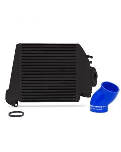 Mishimoto 08-14 Subaru WRX Top-Mount Intercooler Kit - Powder Coated Black & Blue Hoses buy in USA