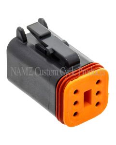 NAMZ Deutsch DT Series 6-Wire Plug & Wedgelock - Black (Repl. HD 72116-94BK) buy in USA