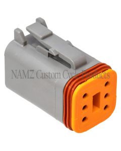 NAMZ Deutsch DT Series 6-Wire Plug & Wedgelock - Grey (Repl. HD 72136-94GY) buy in USA