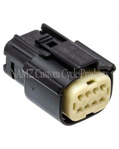 NAMZ 07-23 V-Twin VRSAW/CR/CX Models Molex MX-150 8-Position Female Connector - Blk (HD 72479-07BK) buy in USA