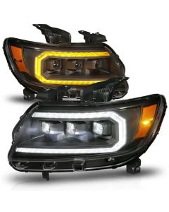 ANZO 15-22 Chevrolet Colorado Full LED Projector Headlights w/ Initiation & Sequential - Black buy in USA