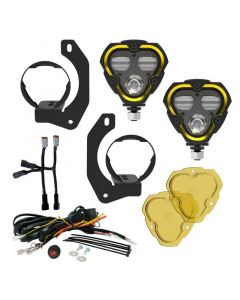 KC HiLiTES FLEX ERA 3 Dual Mode SAE Fog Lights - 2-Light Master Kit for Jeep JK/JL/JT Steel Bumpers buy in USA