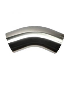 Stainless Bros 3.5in 304 SS 45 Degree Bend Elbow - 1D / 3.5in CLR - 16GA /.065in Wall - Leg buy in USA