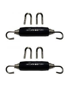 Stainless Bros Spring Tab Kit - 5 Pack SS304 (5 Springs 10 Hooks and 5 Black Silicone Sleeves) buy in USA