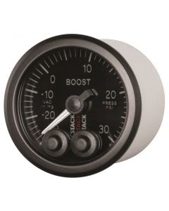 Autometer Stack Instruments 52mm -30INHG To +30PSI Pro Control Boost Pressure Gauge - Black buy in USA