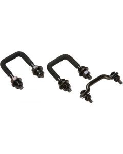 Kentrol 55-86 Jeep Windshield Tie Down Kit CJ - Powdercoat Black buy in USA