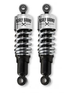 Burly Brand XL Shocks 10.5in - Chrome buy in USA