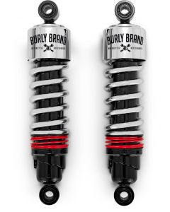 Burly Brand FLH Slammer Shocks - Chrome buy in USA