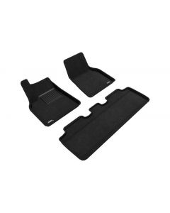 3D Maxpider 21-22 Tesla Model Y Elegant 1st 2nd Row - Floor Mat Set (Black) buy in USA