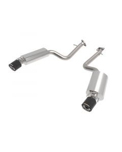 aFe Lexus IS350 14-22 V6-3.5L Takeda Axle-Back Exhaust System- Carbon Fiber Tip buy in USA