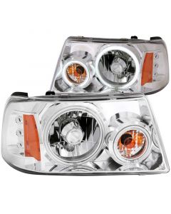 ANZO 2001-2011 Ford Ranger Projector Headlights w/ Halo Chrome (CCFL) 1 pc buy in USA