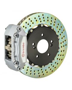 Brembo 97-01 Integra Type-R Front GT BBK 4 Piston Cast 2pc 328x28 2pc Rotor Drilled-Silver buy in USA