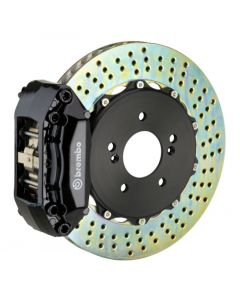 Brembo 04-05 Civic Si Hatchback Fr GT BBK 4Pis Cast 2pc 328x28 2pc Rotor Drilled-Black buy in USA