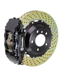 Brembo 94-00 C-Class Front GT BBK 4 Piston Cast 2pc 332x32 2pc Rotor Drilled-Black buy in USA