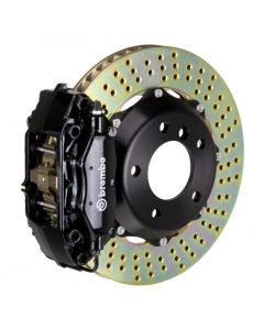 Brembo 02-06 Mini Cooper Front GT BBK 4 Piston Cast 2pc 320x28 2pc Rotor Drilled-Black buy in USA