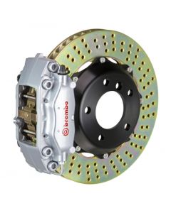 Brembo 02-06 Mini Cooper Fr GT BBK 4Pis Cast 2pc 320x28 2pc Rotor Drilled-Silver buy in USA