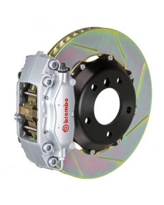 Brembo 02-06 Mini Cooper Fr GT BBK 4Pis Cast 2pc 320x28 2pc Rotor Slotted Type1-Silver buy in USA