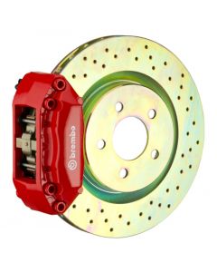 Brembo 92-98 318i/325i (Excl. xDrive) Front GT BBK 4 Piston Cast 2pc 320x28 1pc Rotor Drilled-Red buy in USA