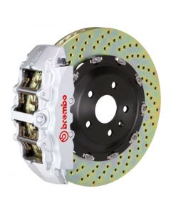 Brembo 02-08 G500/03-04 G55/09-18 G550 Front GT BBK 8 Piston Cast 365x34 2pc Rotor Drilled-Silver buy in USA