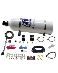 Nitrous Express GM LS 90mm Nitrous Plate Kit (50-400HP) w/15lb Bottle buy in USA