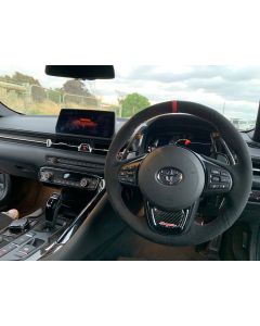 ✯✯✯✯✯ Custom Alcantara Steering Wheel Cover for Toyota Supra GR A90 J29 MK5 2019+ buy in USA