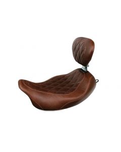 Mustang 97-07 Harley Rd King,06-07 Str Glide,00-05 Eagle Wide Tripper Solo Seat - Brown buy in USA