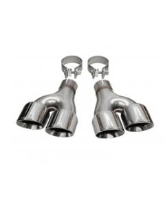 Corsa 2018-2021 Jeep Grand Cherokee Trackhawk Twin 2.5in Inlet / 4in Outlet Polished Pro-Series Tip Kit buy in USA