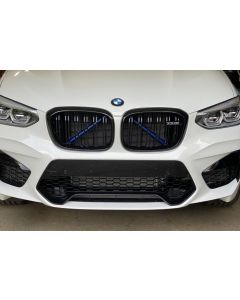 Exon Front Grille V-Brace Trim Cover White for BMW G-Series X3 X3M G01 / X4 X4M G02 / X5 X5M G05 / X6 X6M G06 / X7 G07 & M5 F90 / 5 Series G30 buy in USA