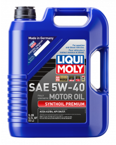 LIQUI MOLY 5L Synthoil Premium Motor Oil SAE 5W40 buy in USA