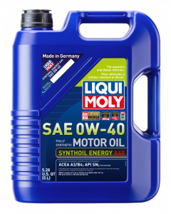 LIQUI MOLY 5L Synthoil Energy A40 Motor Oil SAE 0W40 buy in USA