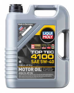 LIQUI MOLY 5L Top Tec 4100 Motor Oil SAE 5W40 buy in USA