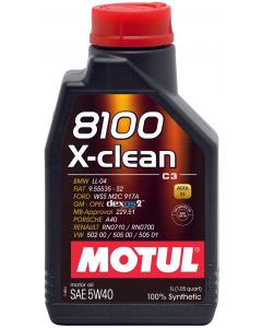 Motul 1L Synthetic Engine Oil 8100 5W40 X-CLEAN C3 -505 01-502 00-505 00-LL04 buy in USA