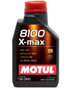 Motul 1L Synthetic Engine Oil 8100 0W40 X-MAX - Porsche A40 buy in USA