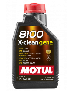 Motul 1L Synthetic Engine Oil 8100 X-CLEAN Gen 2 5W40 buy in USA