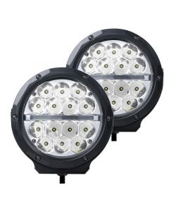 Go Rhino Xplor Bright Series Round LED Driving Light Kit w/DRL (Surface Mount) 6in - Blk (2 pc) buy in USA