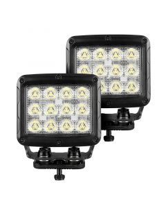 Go Rhino Xplor Bright Series Rectangle SingleLED Spot Light Kit (Surface Mount) 5in. - Blk (Pair) buy in USA