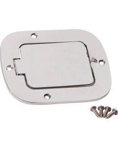 Kentrol 77-95 Jeep CJ/Wrangler YJ Billet Style Gas Hatch - Polished Silver buy in USA