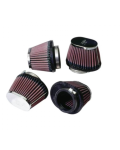 K&N Universal Chrome Oval Tapered Air Filter - 2in Flg ID x 4in OS L 3in OS W x 2.75in H buy in USA