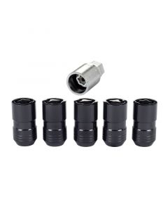 McGard Wheel Lock Nut Set - 5pk. (Cone Seat) M14X1.5 / 22mm Hex / 1.639in OAL - Black buy in USA