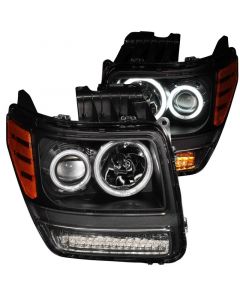 ANZO 2007-2012 Dodge Nitro Projector Headlights w/ Halo Black (CCFL) G2 buy in USA