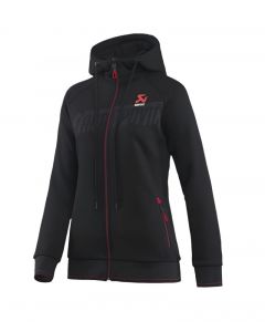 Akrapovic Womens Corpo Zip Hoodie Black - Small buy in USA