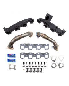 Wehrli 17-24 Chevrolet Duramax Billet Exhaust Manifold & Stainless Up Pipe Kit w/ Gaskets & Hardware buy in USA