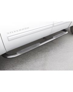 Lund 2019 Chevy Silverado 1500 Crew Cab 4in. Oval Curved SS Nerf Bars - Polished buy in USA