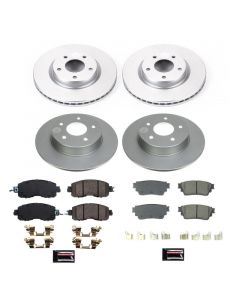 Power Stop 19-22 Nissan Altima Front & Rear Z17 Coated Brake Kit buy in USA