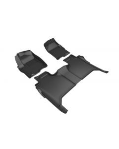 3D MAXpider 2019-2020 Chevrolet Silverado 1500 Kagu 1st & 2nd Row Floormats - Black buy in USA