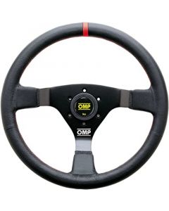 OMP WRC Steering Wheel Black/Red Leather buy in USA