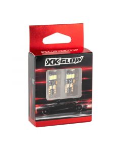 XK Glow White T10 194 Error Free Ultra Bright LED Bulb 2pc Set w/ Built-in Canbus buy in USA